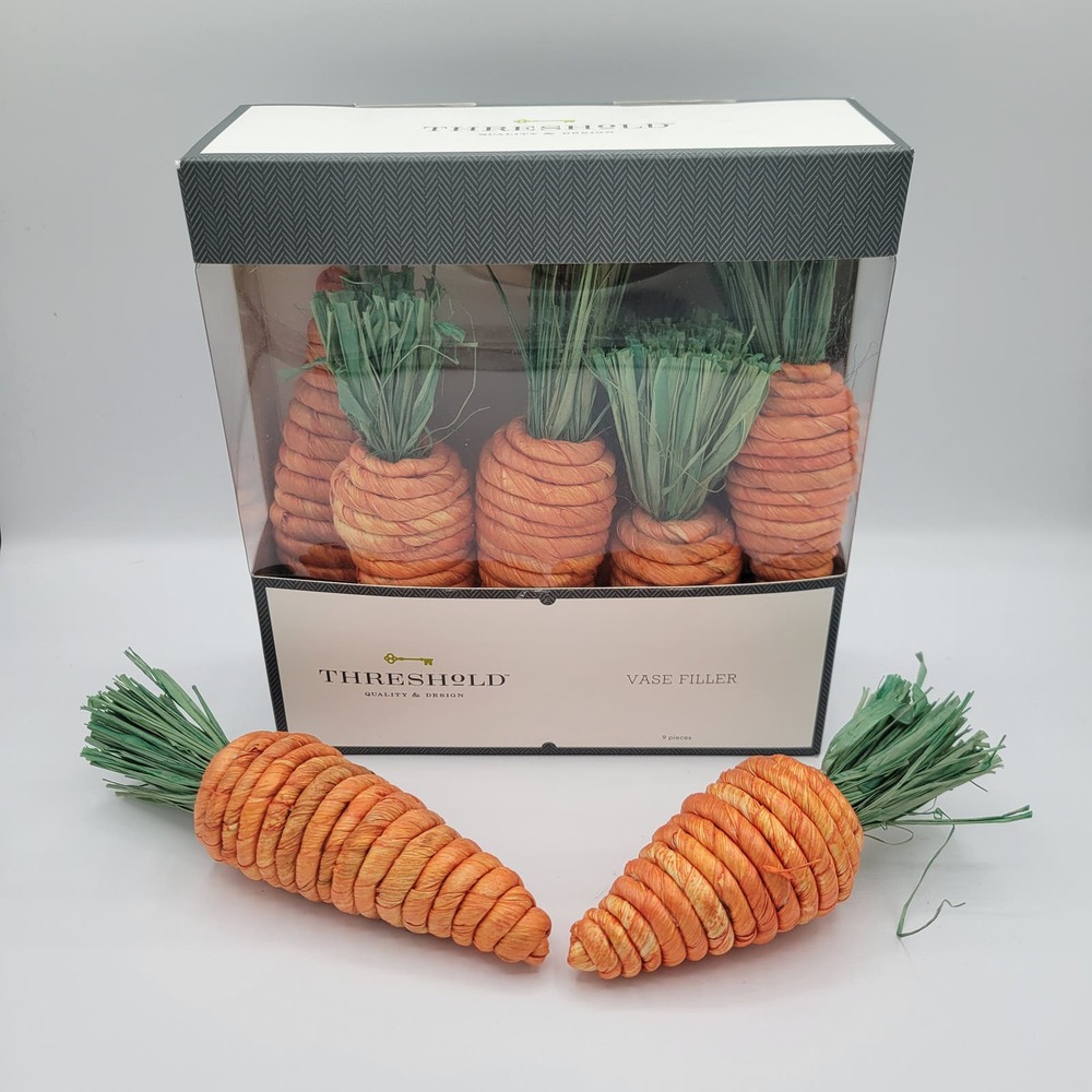 9pc Threshold Easter Carrots Craft and Home Decor Vase Filler